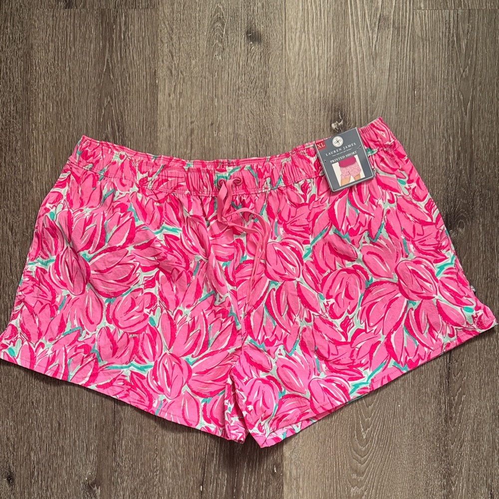 Lauren James tulip Floral Pink Women's Shorts
